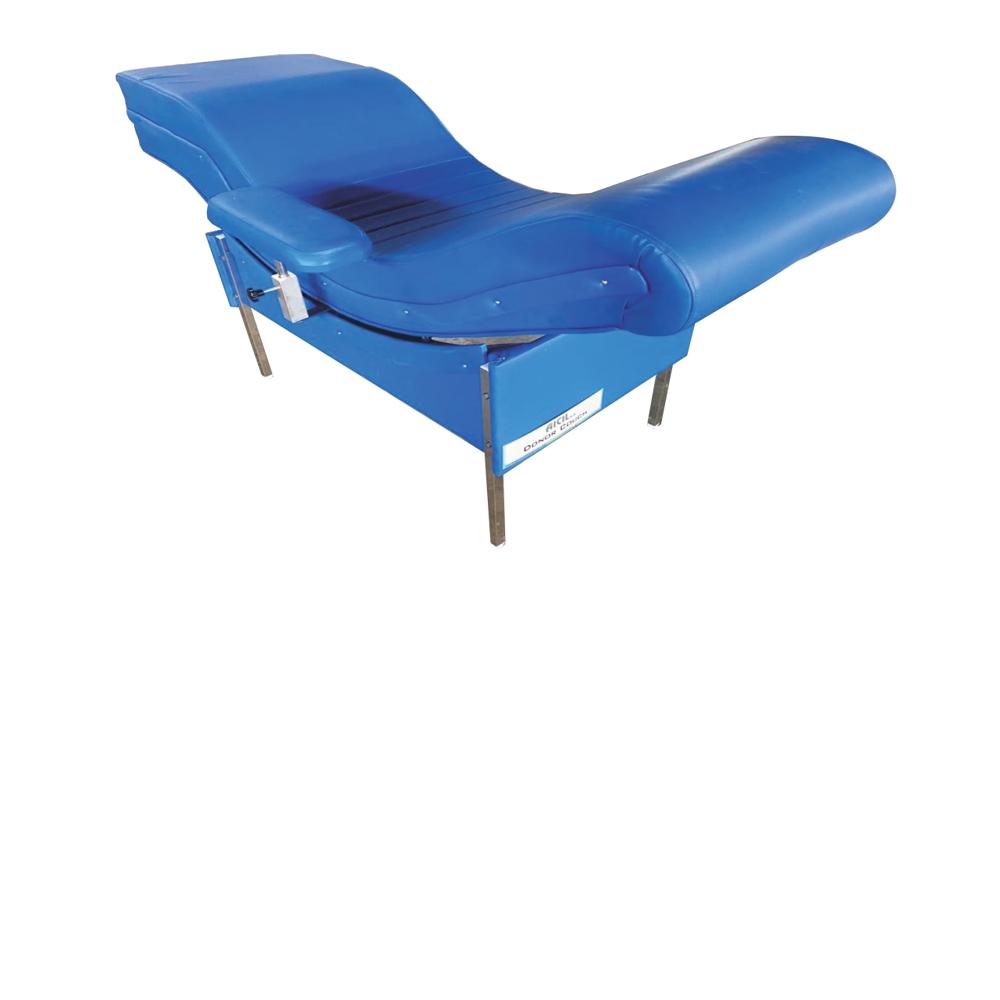 Aicil Blood Donor Couch (Baxter Type) - Color: Blue