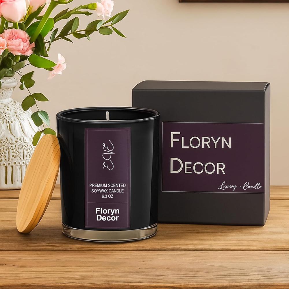 Premium Glass Candles - Burning Time: 40 Hours