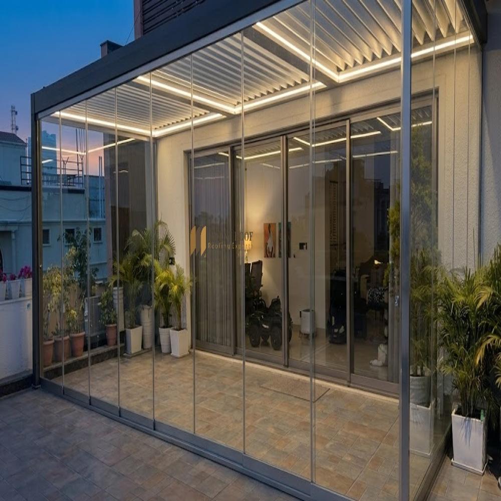 Motorised Louvers roof 