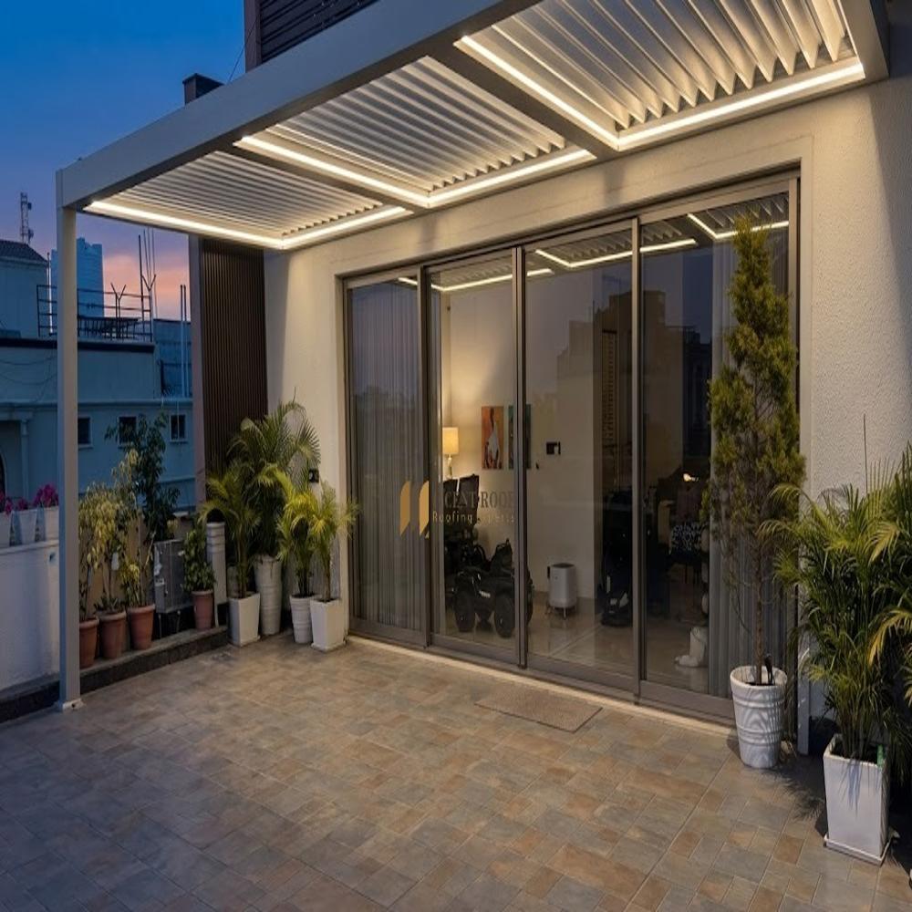 Motorised Louvers roof 