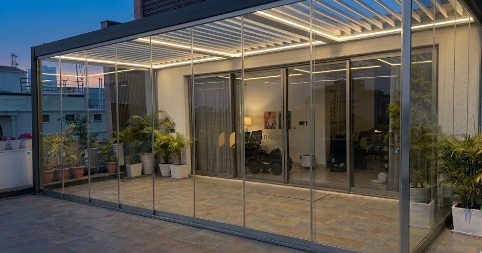 Motorised Louvers roof 