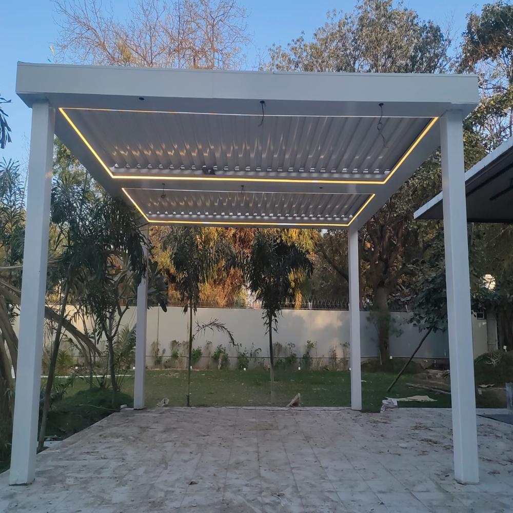 Swimming Pool Motorised Pergola Roofing System