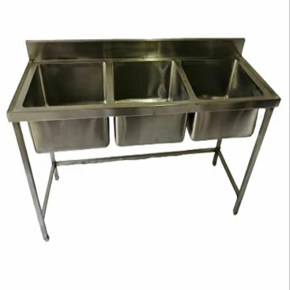 3 Sink Unit - Height: 34+6 Inch (in)