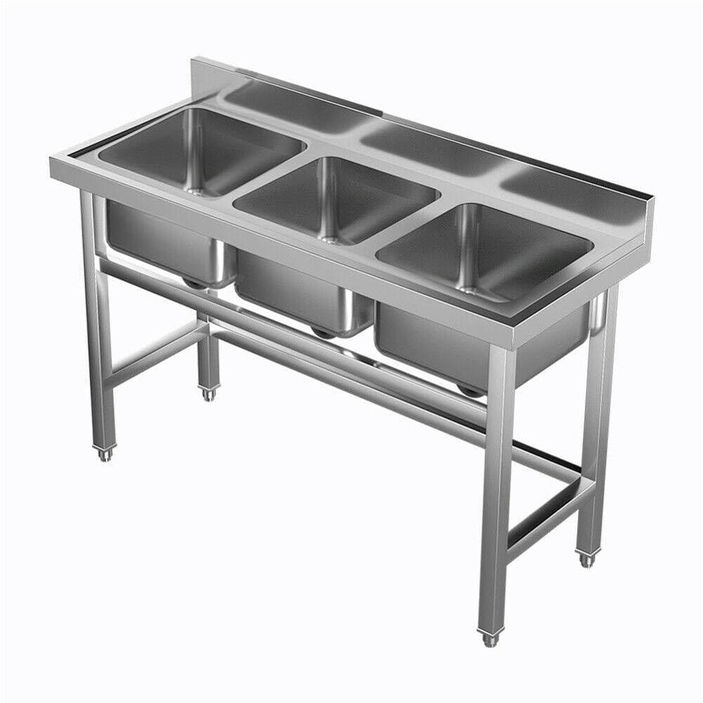 3 Sink Unit - Height: 34+6 Inch (In)