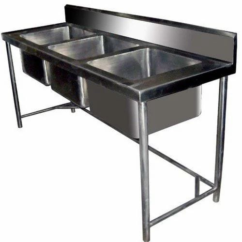 3 Sink Unit - Height: 34+6 Inch (In)
