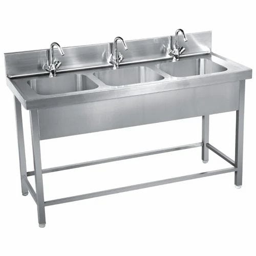 3 Sink Unit - Height: 34+6 Inch (In)