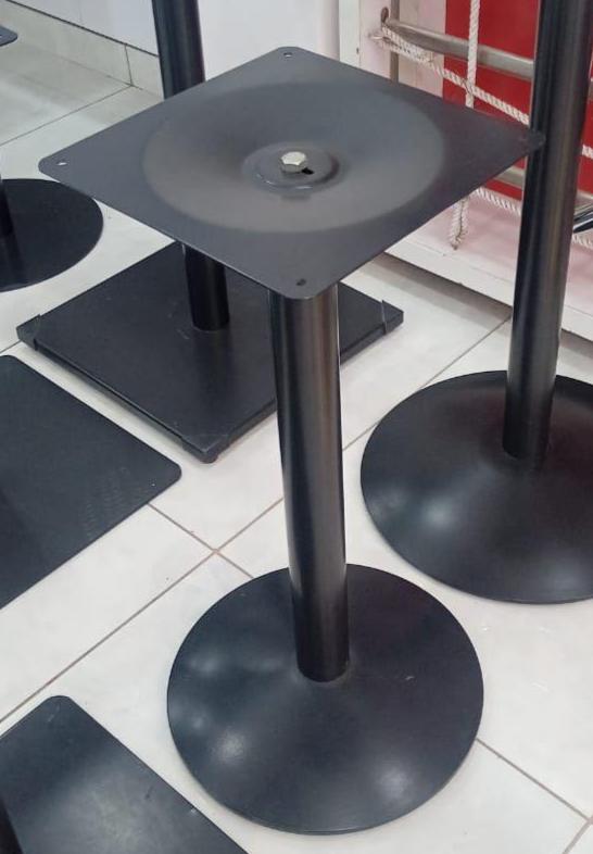 Single Piller Table Stand (Heavy) - Color: Black