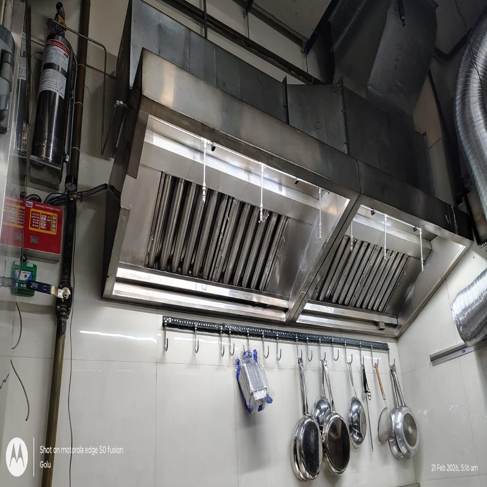 Kitchen Hood Fire Suppression System - Color: Silver