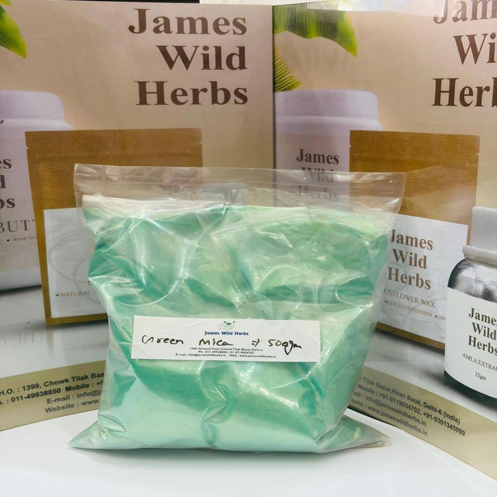 Green Mica Powder - Ingredients: Herbal