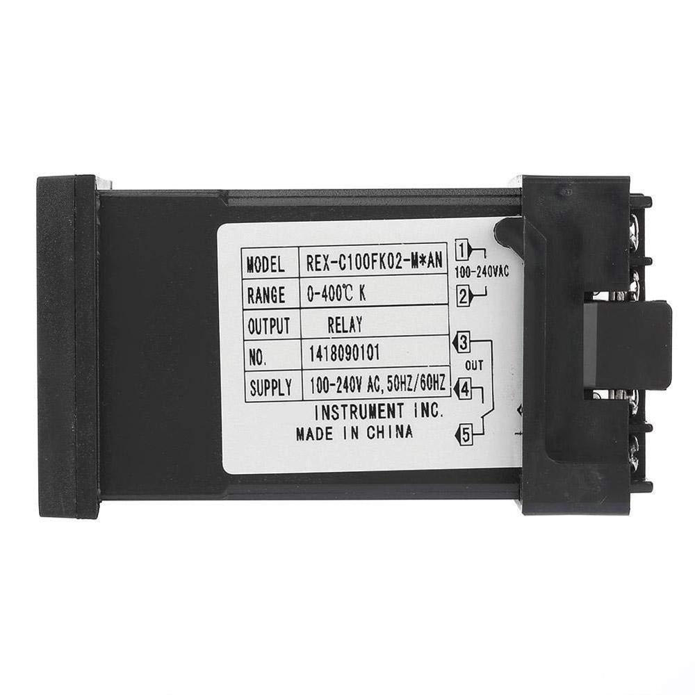 Real Instruments REX-C100 PID Digital Temperature Controller Relay Output Thermostat, REX-C100