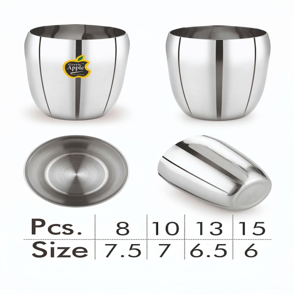 Premium Stainless Steel Mango Glass / Elegant Water Tumbler by Green Apple | Wholesale & Bulk