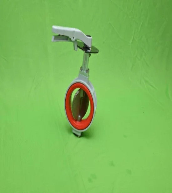 Silicon Sleeve Butterfly Valve - Color: Silver