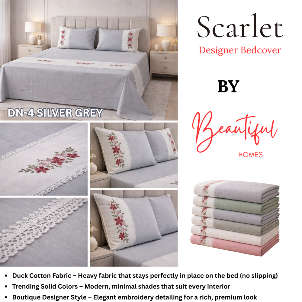 SCARLET BEDCOVER