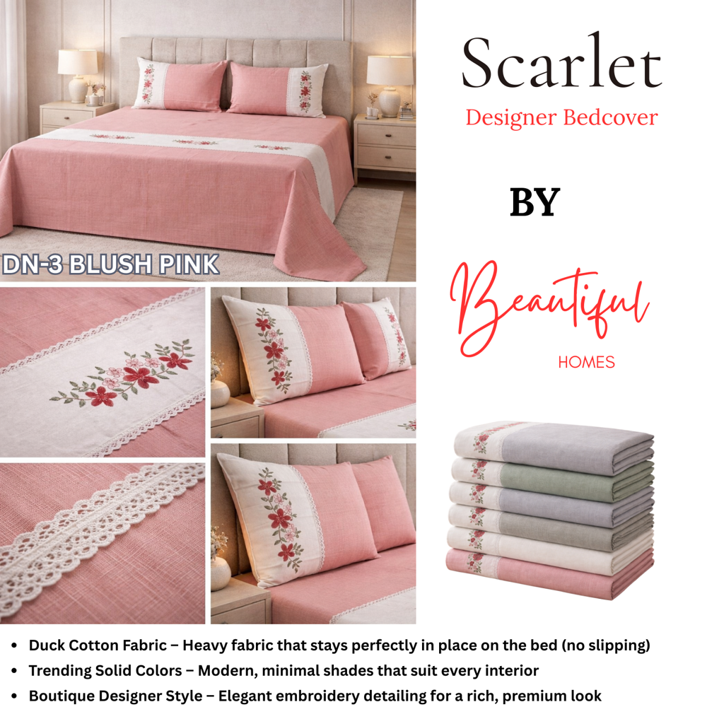 SCARLET BEDCOVER