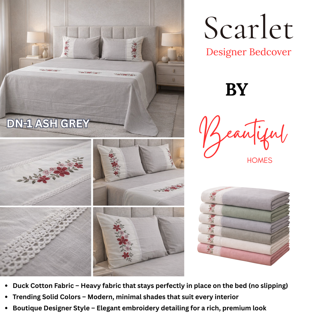 SCARLET BEDCOVER