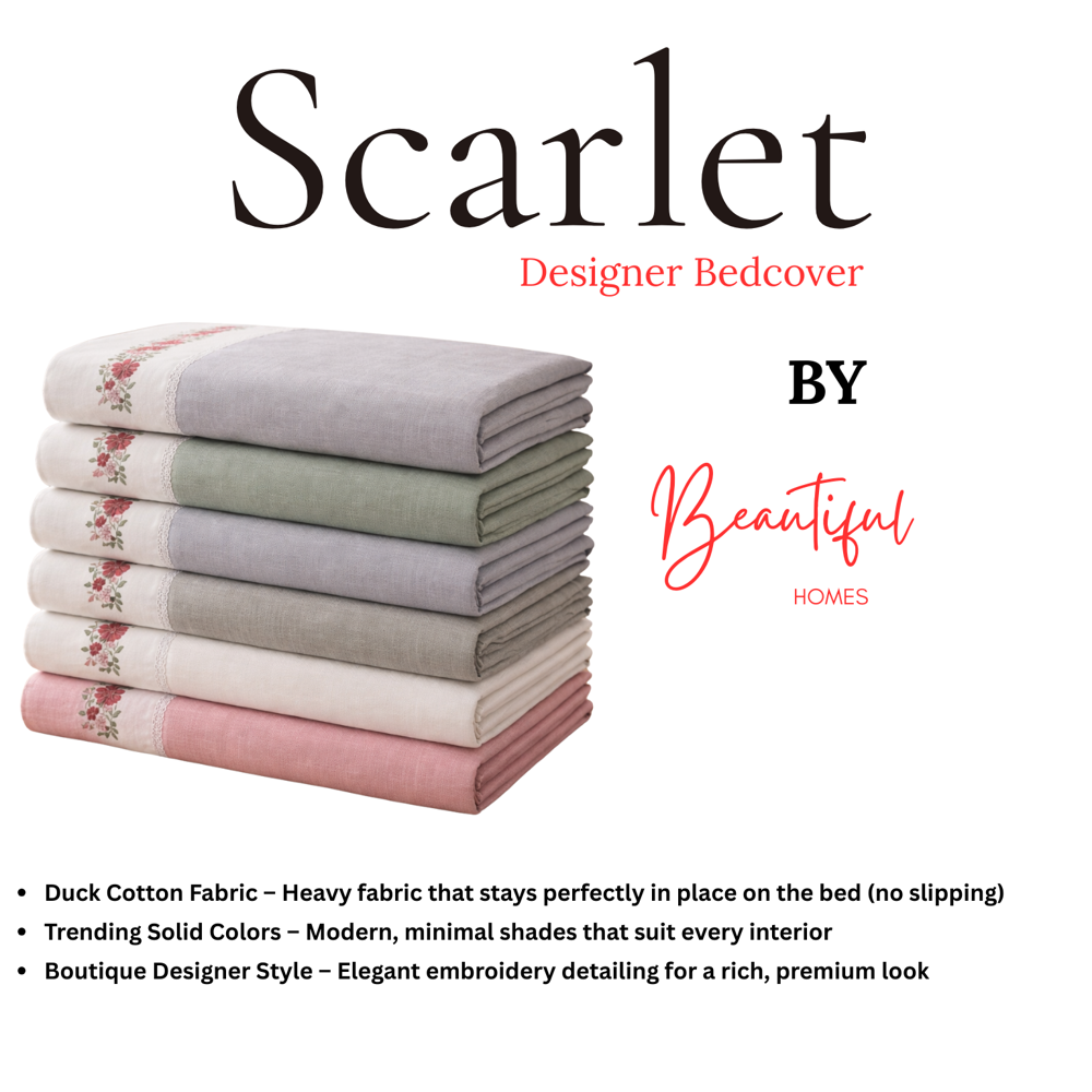 SCARLET BEDCOVER