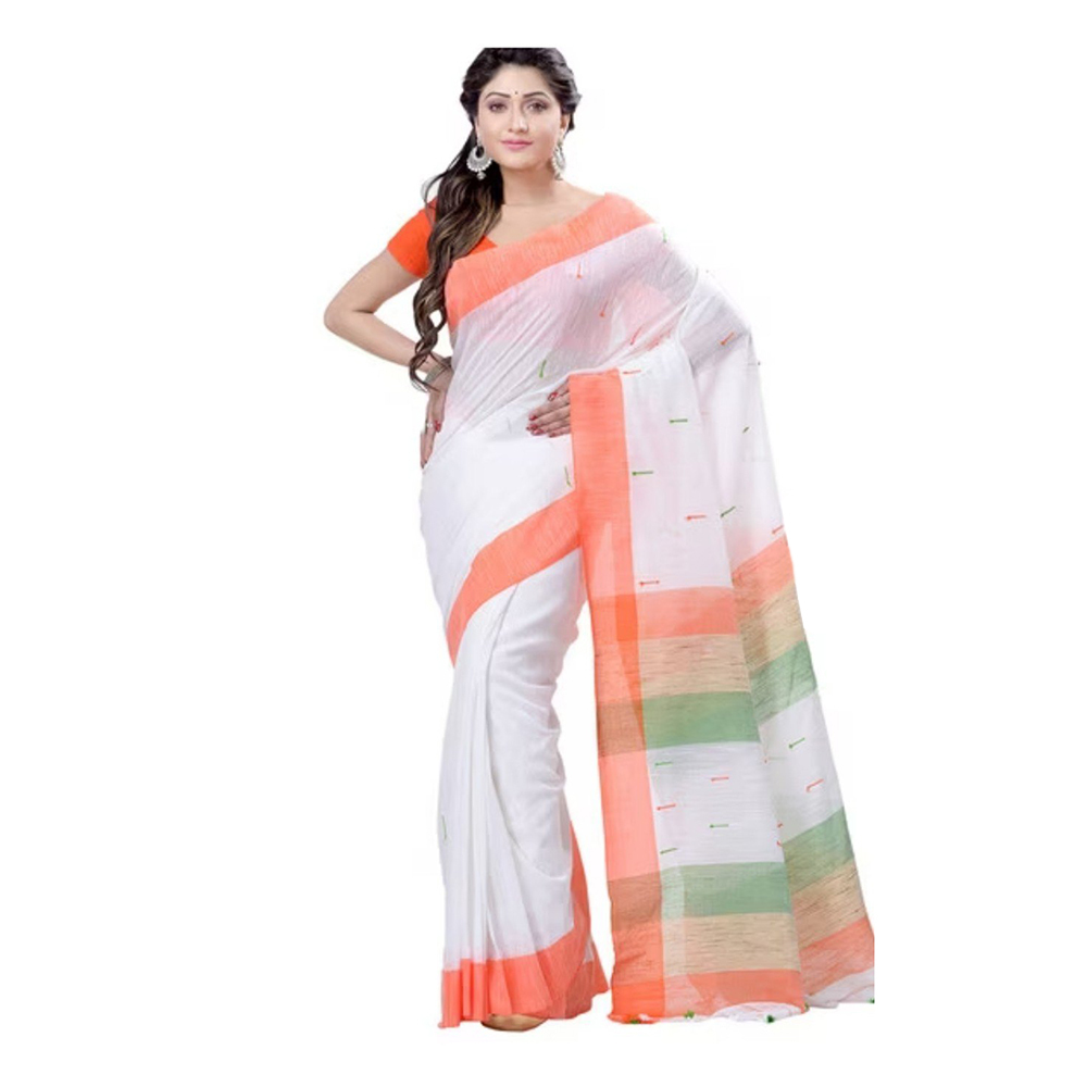 15 August Special Plain Saree