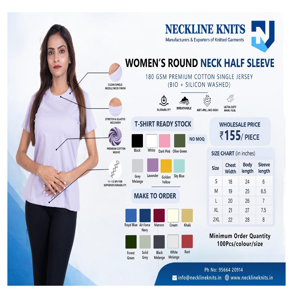 ladies plain T Shirts