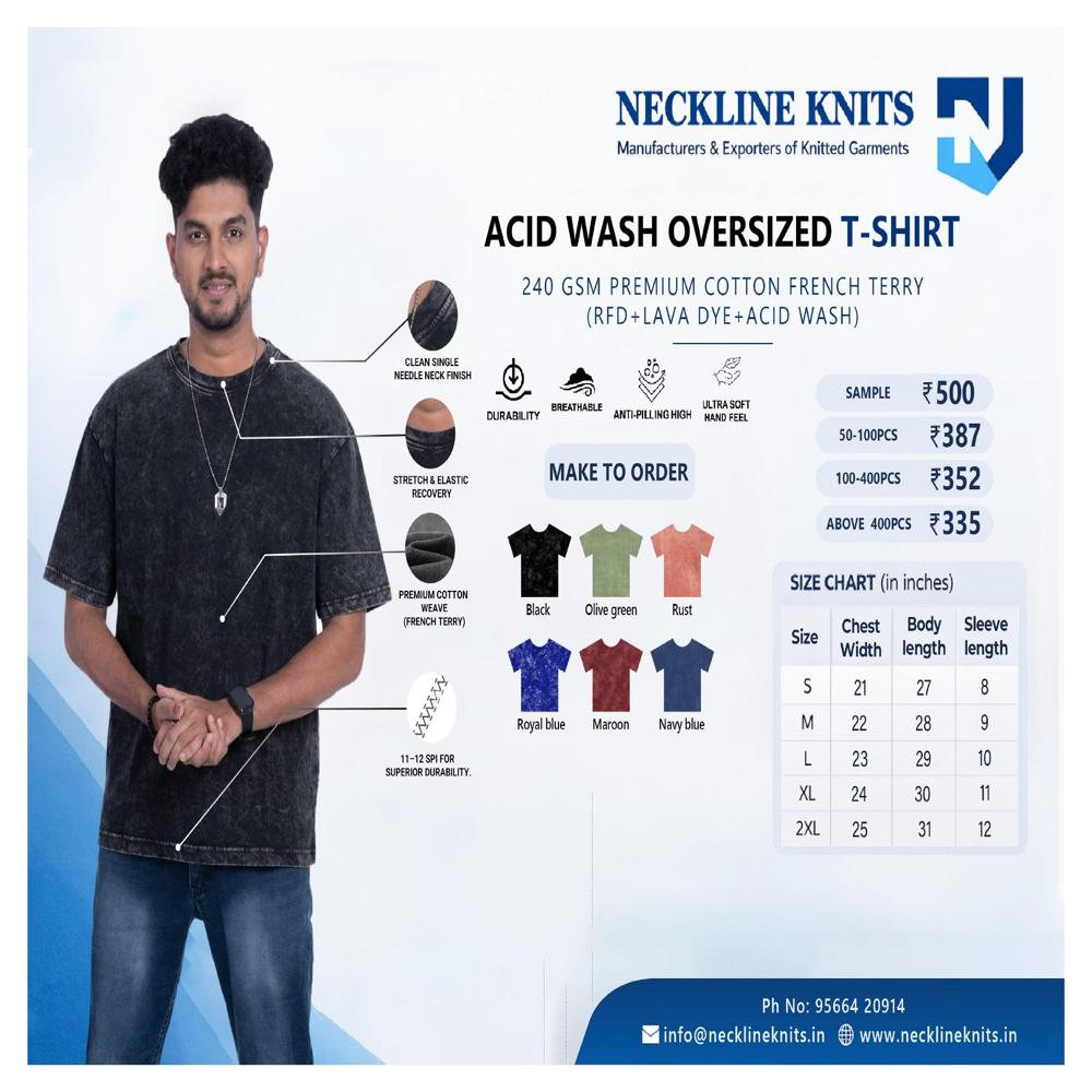 Acid wash oversized t-shirt