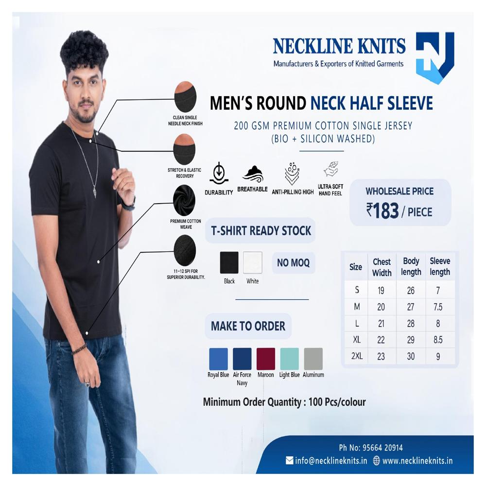Men round neck T shirts