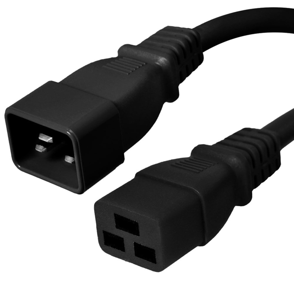 Black C19-C20 Power Cord