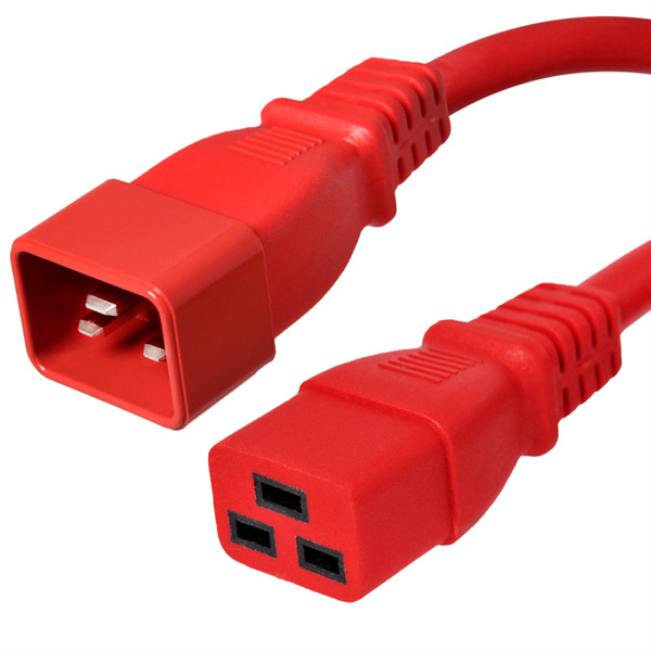 Red C19-C20 Power Cord