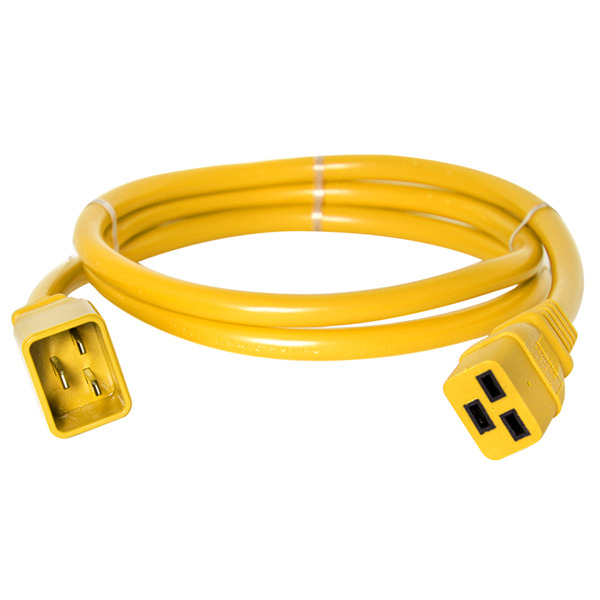 Yellow C19-C20 Power Cord