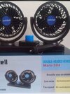 Mitchell 12v Dc High Speed Electric Car Dual Head Fan For Dashboad 360 Degree Rotatable Car Auto Powerful Cooling Air Fan