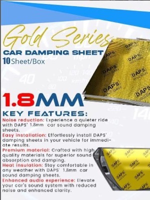 DAPS 1.8mm Gold Series car damping sheet