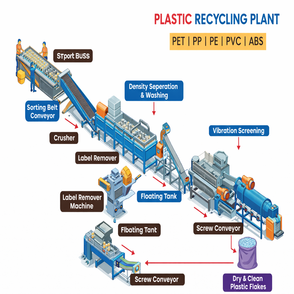 Pet Bottle Recycling Plant