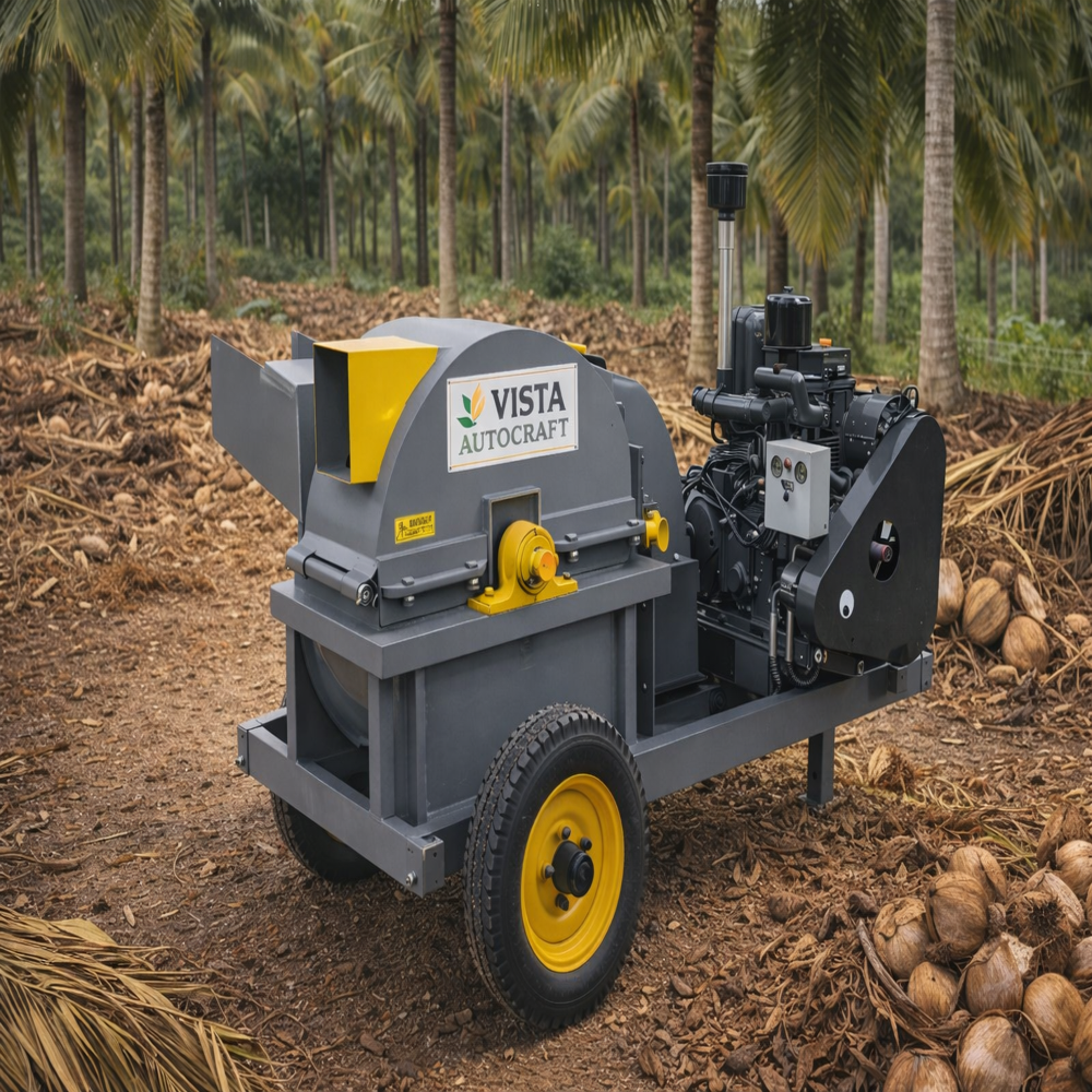 Engine operated shredder