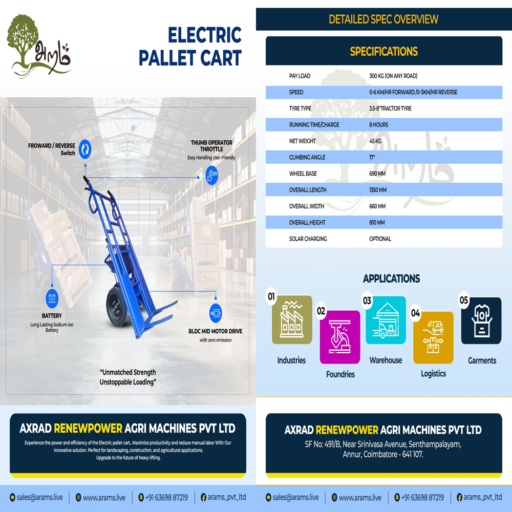 Electric Mini Pallet Mover - Material: Ms