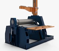 Hydraulic Metal Plate Rolling Machine - Bend Radius: 1750 Millimeter (mm)