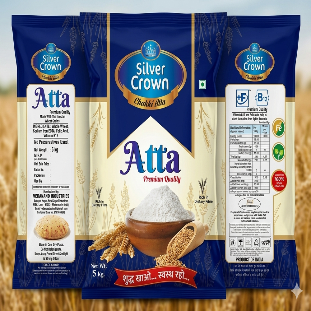 Premium Laminated Atta Packaging Pouches - Feature: Excellent Printability