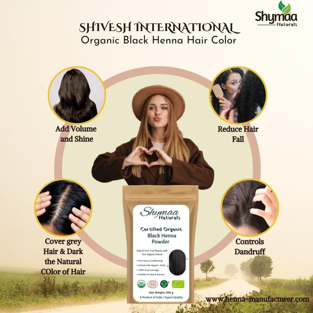 Organic Black Henna Hair Colors