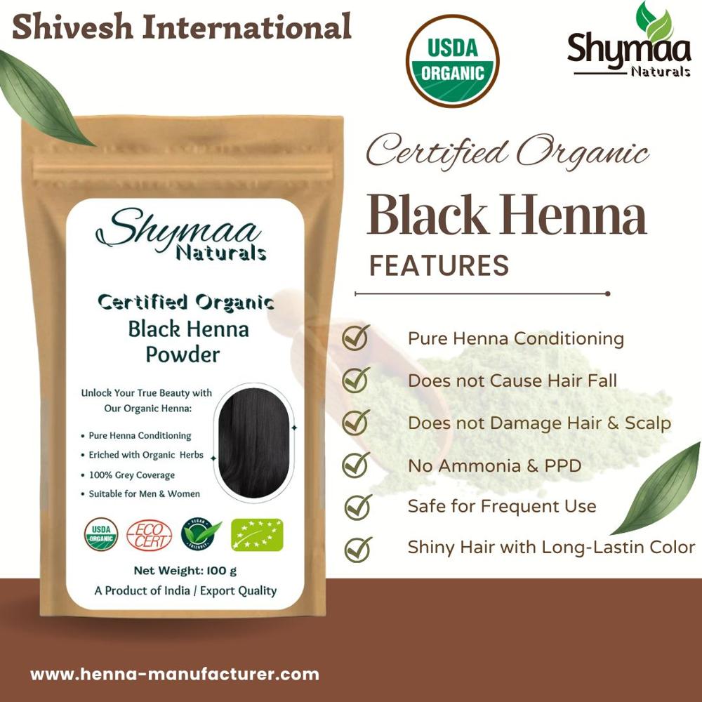 Organic Black Henna Hair Colors