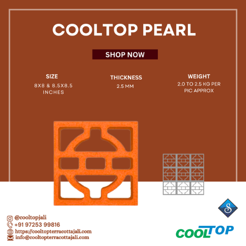 Pearl Terracotta Clay Jali