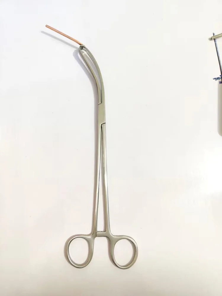 Stainless Steel Polished Vulsellum Forceps With Sound Gynaecology Instruments Vulsellum With Sound - Color: Silver