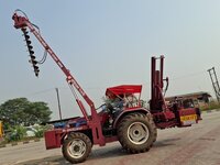 Crash Barrier Installation Machine - High-strength Steel, 5900x2200x2750 Mm, Yellow & Black | Crawler Mounted, Hydraulic Drive, 55 Hp Diesel Engine, Ergonomic Safety Cabin