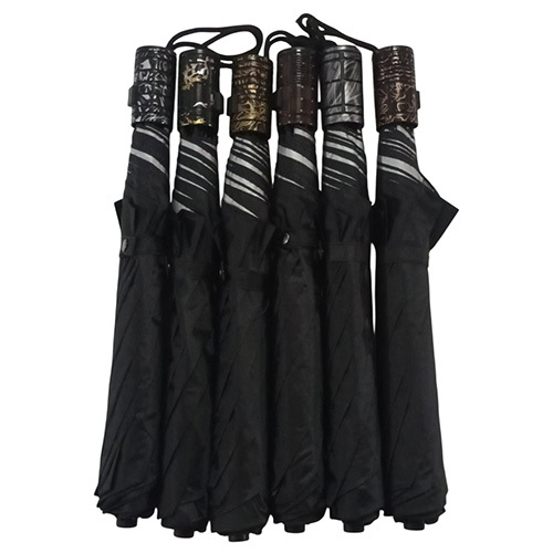 Jumbo Black And Silver Umbrella