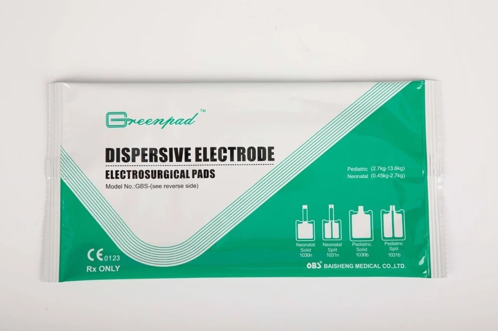 Disposable Pediatric Patient Plate BIPOLAR VALLYLAB OBS 1031bc Electrosurgical Patient Cautery Plate