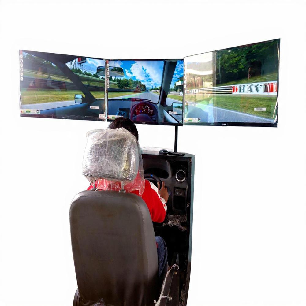 Advanced Car Driving Simulator Triple Screen