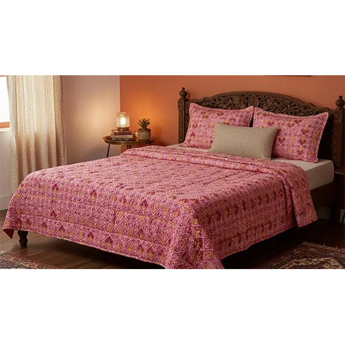 Jaipur Linen 200GSM Single ( 60inch x 90inch ) Bed Printed Ac Comforter Blanket Multi color Pink Floral Print