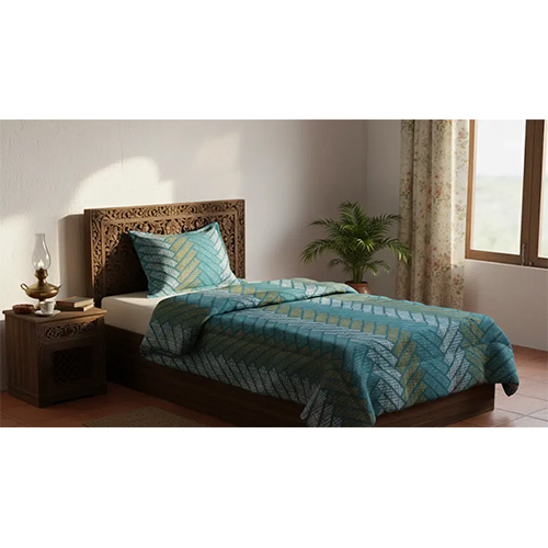 Jaipur Linen 200GSM Single ( 60inch x 90inch ) Bed Printed Ac Comforter Blanket Multi Color Zig Zag Print