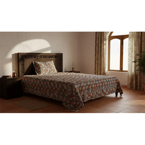 Jaipur Linen 200GSM Double ( 90inch x 100inch ) Bed Printed Ac Comforter Blanket Floral Print