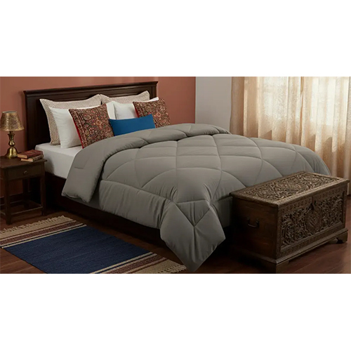 Jaipur Linen Hotel Quality Double Size 500 GSM AC Comforter  Cozy Winter Quilt Light Grey with 2 pillow cover