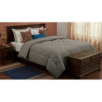 Jaipur Linen Hotel Quality Double Size 500 Gsm Ac Comforter A   Cozy Winter Quilt Light Grey With 2 Pillow Cover