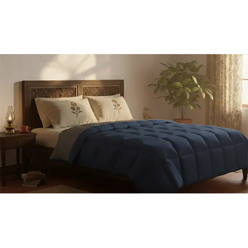Jaipur Linen Platinum Comfort 300 GSM Comforter Dark blue-Grey