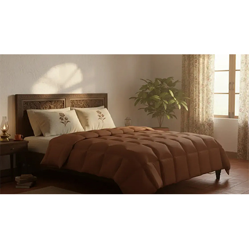 Jaipur Linen AC Comforter 300 GSM Lightweight Soft Microfiber Quilt BROWN
