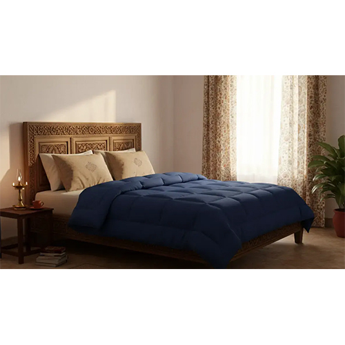 Jaipur linen 300 GSM Winter Comforter Premium Collection Quilted Comforter - Dark Blue